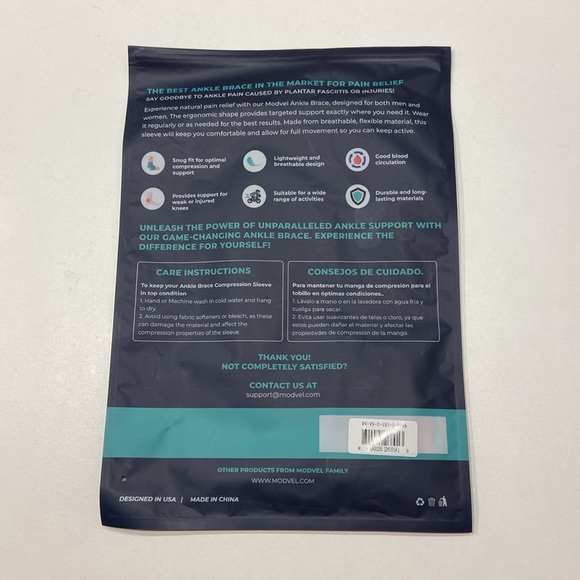 Modvel Foot & Ankle Brace compression sleeves - Picture 3 of 5